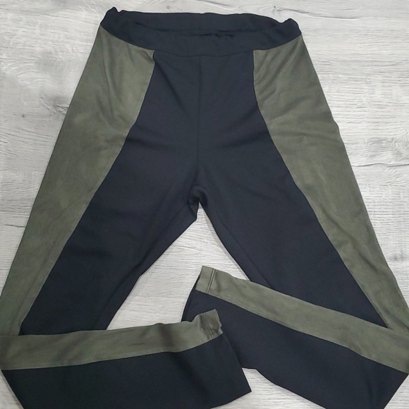 Black Side Stripe Ponte Leggings - Picture 1 of 3